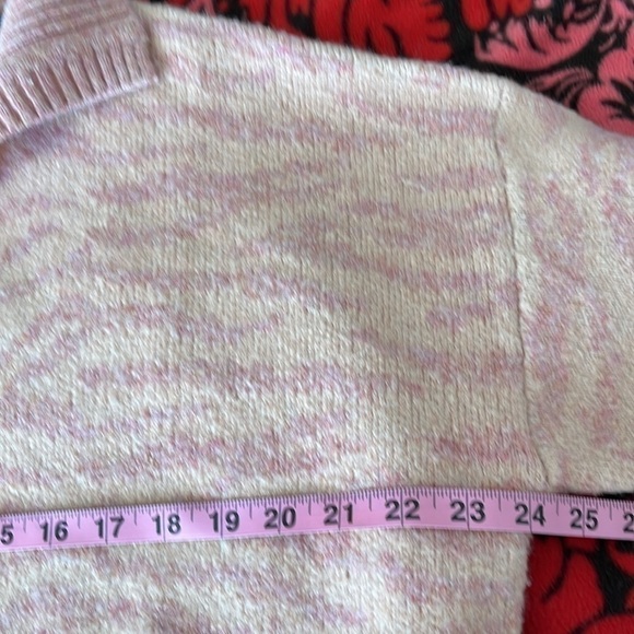 NWT FRNCH Women’s Light Pink Crop Sweater, Size Large! - Picture 6 of 9